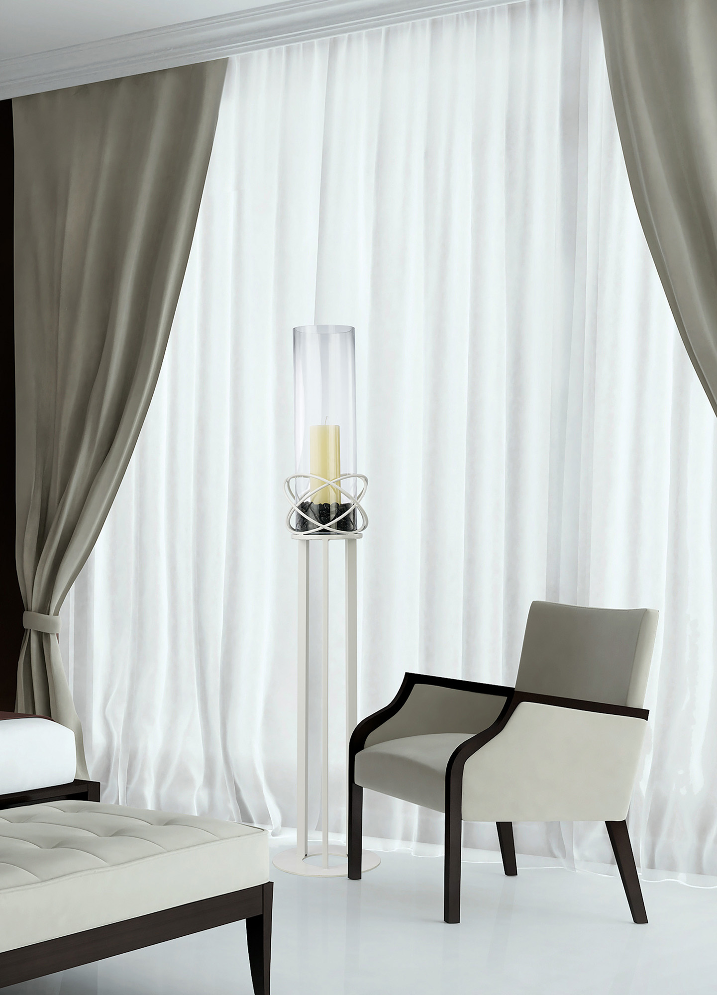 Oriana Art Glassware Diyas Home Floor Stands